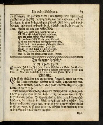 63-76, Die siebente Predigt