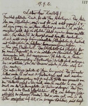 Brief an Ernst Kreidolf