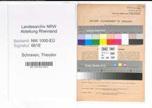 Entnazifizierung Theodor Schraven, geb. 29.04.1898 (Angest.)