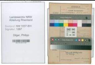 Entnazifizierung Philipp Dilger , geb. 06.06.1898 (Werkmeister)