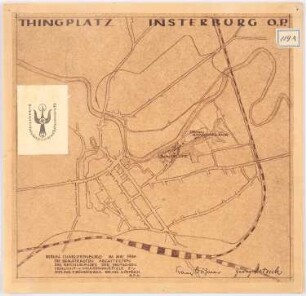 Thingplatz, Insterburg: Lageplan