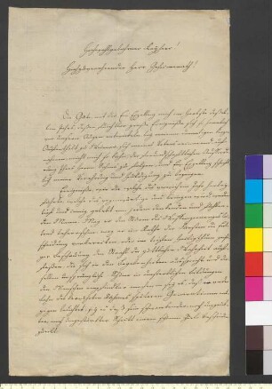 Brief von Bucholtz, Franz Bernard Joseph von an Goethe, Johann Wolfgang von