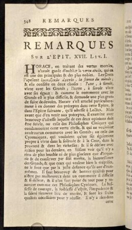 448-466, Remarques sur l'Epit. XVII.