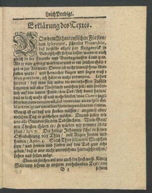 Erklärung des Textes.