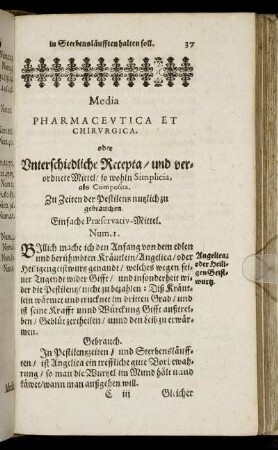 Media Pharmaceutica Et Chirurgica.
