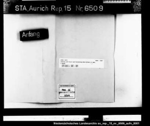Ordnung und Tarif und Verwaltung des Hafens in Leer