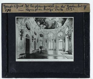 München, Schlossanlage Nymphenburg, Badenburg : Innenansicht, Empfangssaal