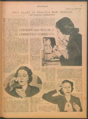 Consejos para elegir el cosmético correcto : Una clase de belleza por semana