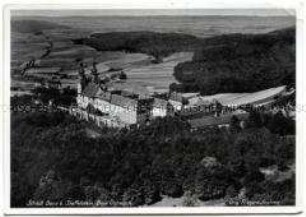 Luftaufnahme von Schloss Banz