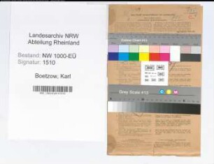 Entnazifizierung Karl Boetzow, geb. 24.07.1898 (Polizeibeamter)