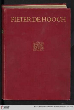 Band 35: Klassiker der Kunst in Gesamtausgaben: Pieter de Hooch : des Meisters Gemälde in 180 Abbildungen : mit einem Anhang über die Genremaler um Pieter de Hooch und die Kunst Hendrik van der Burchs