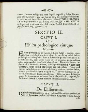 Caput I. De Halitu pathologico eiusque Nomine.