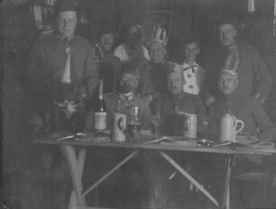 Erster Weltkrieg - "Kriegserinnerungen an Nordfrankreich und die Vogesen". "Geburtstagsfeier seiner Majestät des Königs von Bayern in Breusch-Urbach" (heute: Fouday/Dép. Bas-Rhin)
