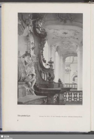 Vierzehnheiligen, Inneres der 1743-72 von Balthasar Neumann erbauten Wallfahrtskirche