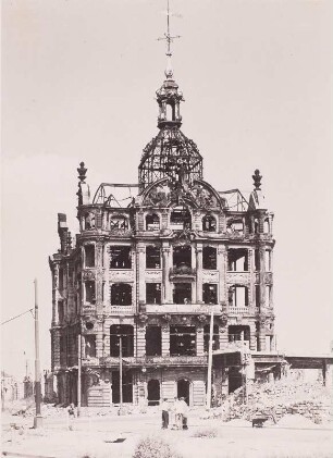 Ruine Kaiserpalast : Dresden, Pirnaischer Platz, Ruine des Kaiserpalastes