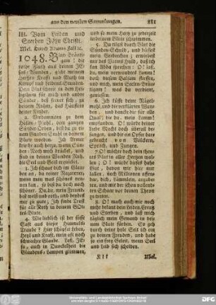III. Vom Leiden und Sterben Jesu Christi.