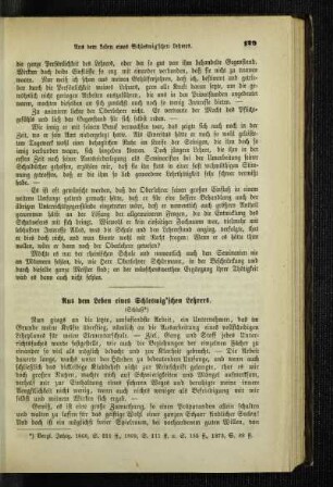 Aus dem Leben eines Schleswig'schen Lehrers : (Schluß)