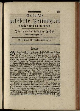 Vier und dreißigstes Stück, den 23ten August 1794.