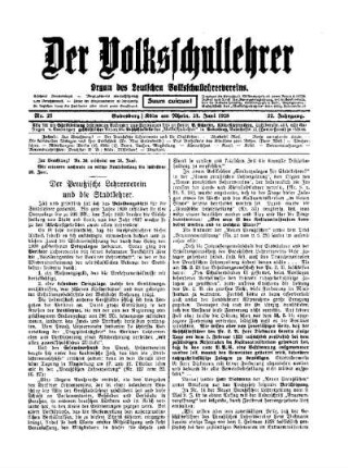 Der Preußische Lehrerverein und die Stadtlehrer