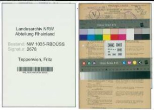 Entnazifizierung Fritz Tepperwien , geb. 27.03.1890 (Steiger)