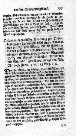 Oekonomisch-praktische Anweisung zur Einfriedigung der Ländereyen.