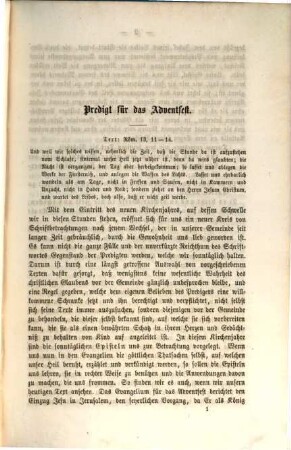 Predigten für alle Sonn- und Festtage des Kirchenjahres, 1. Advent bis Charfreitag