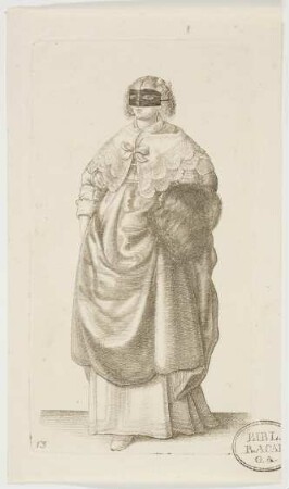 Die Dame mit Maske und Muff