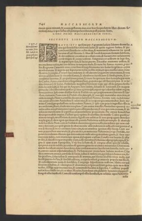 Secundus Liber Maccabaeorum.