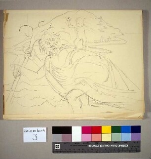 Figurenstudie zu "Christophorus II"