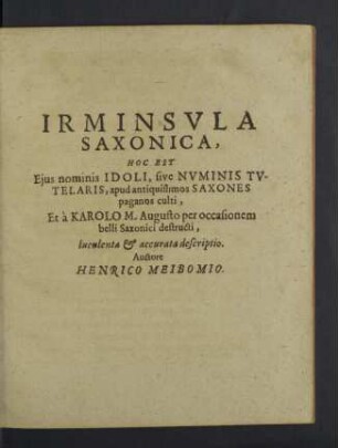 Irminsula Saxonica