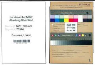 Entnazifizierung Louise Deussen, geb. 01.05.1906 (Stenotyp.)