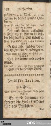Zwölfte Lection.