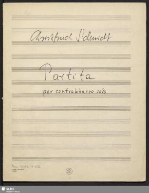 Partitas - Mus.15446-R-502 : cb