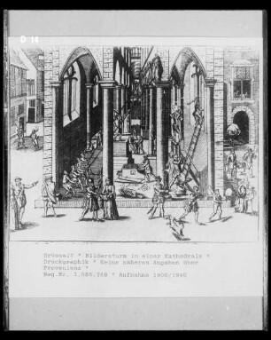 Brüssel?, Bildersturm in einer Kathedrale