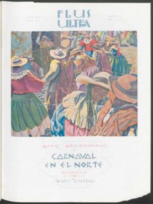 Arte argentino - "Carnaval en el norte", acuarela