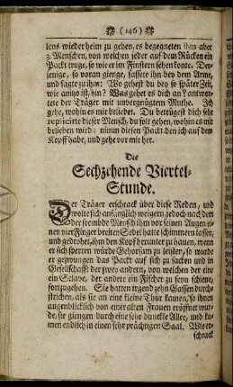 Die Sechzehende Viertel-Stunde. - Die Zwanzigste Viertel-Stunde.