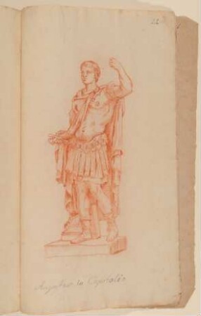 Augustus [nach Tafel 10 von François Perriers "Icones et Segmenta Nobilium Signorum et Statuarum..." (1638)]