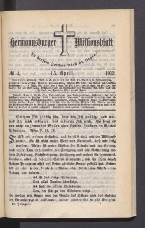 N° 4. 15. April 1913