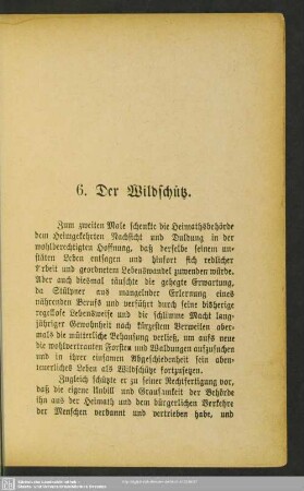 6. Der Wildschütz
