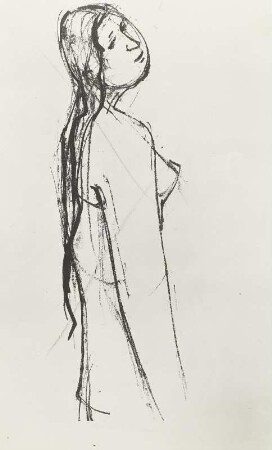 Ruth Balschmieter, den Kopf gewendet (verworfene Arbeit)