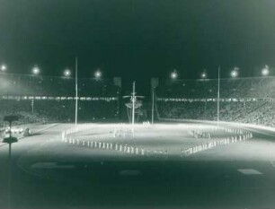 Stadion Tanz unterm Scheinwerfer