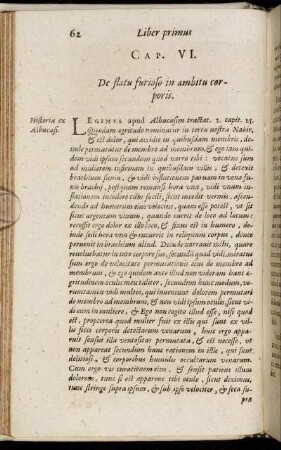 Cap. VI. De flatu furioso in ambitu corporis.