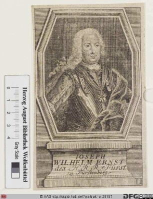 Bildnis Joseph Wilhelm Ernst Fürst zu Fürstenberg (-Stühlingen)