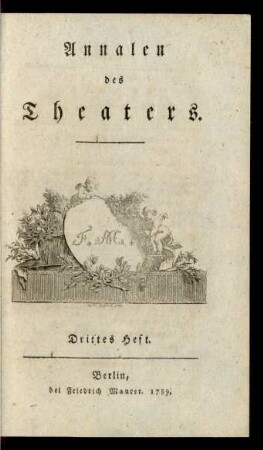 Heft 3 (1789): Annalen des Theaters