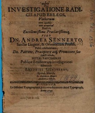 De Investigatione Radicis Apud Ebraeos, Verborum tum homalōn tum anomalōn