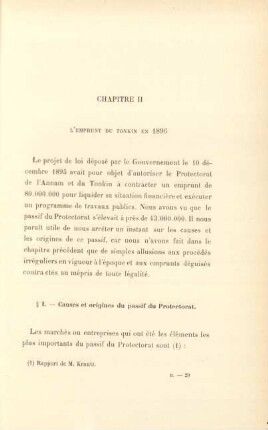 Chapitre II. L'emprunt du Tonkin en 1896