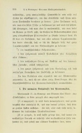 I.2.1. Die normalen Verhältnisse des Plenterwaldes