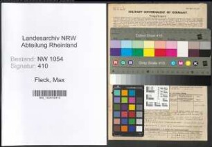 Entnazifizierung Max Fleck , geb. 01.11.1885 (Steuerinspektor)
