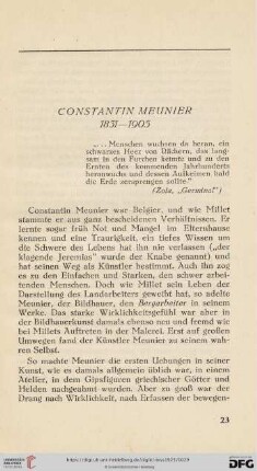 Constantin Meunier 1831-1905