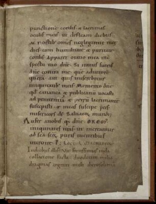 Nachtrag (12. Jh.): Perikopen zur Totenmesse